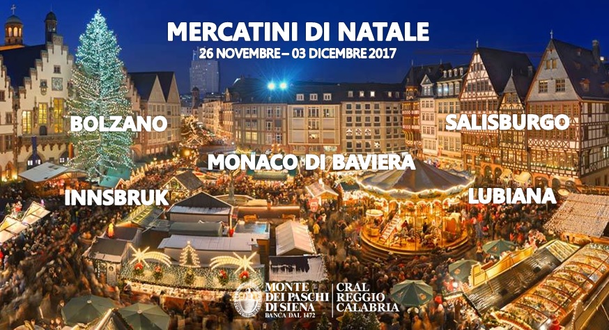 Bolzano Foto Mercatini Di Natale.Gran Tour Nei Mercatini Di Natale Dal 26 Novembre Al 03 Dicembre 2017 Cral Mps Reggio Calabria